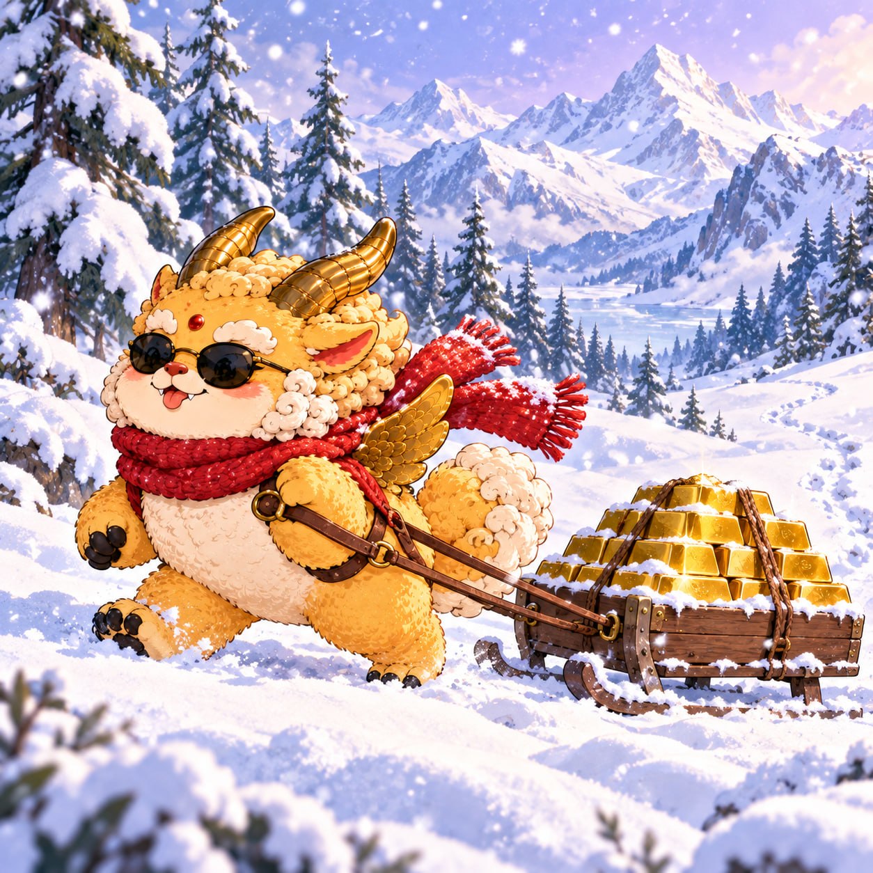 Pixiu hauling gold